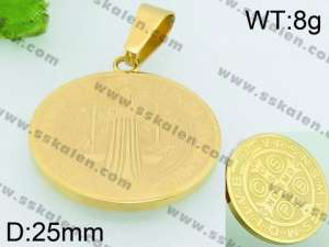 Stainless Steel Gold-plating Pendant - KP52844-JE