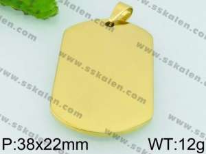 Stainless Steel Gold-plating Pendant - KP52885-JE