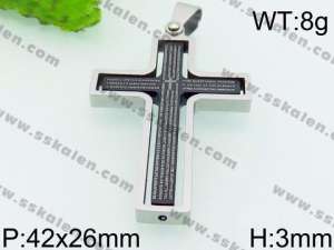 Stainless Steel Cross Pendant - KP52970-JE