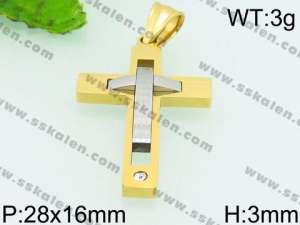 Stainless Steel Cross Pendant - KP53019-JE
