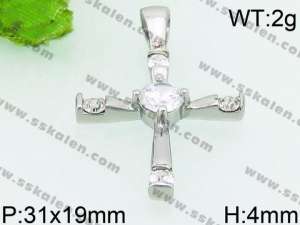 Stainless Steel Cross Pendant - KP53050-JE