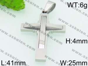 Stainless Steel Cross Pendant - KP53058-JE