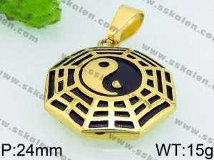 Stainless Steel Gold-plating Pendant - KP53091-JE