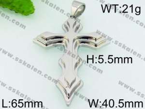 Stainless Steel Cross Pendant - KP53399-JE