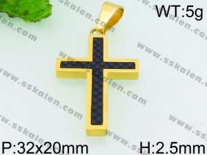 Stainless Steel Cross Pendant - KP53504-JE