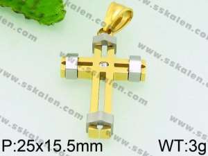 Stainless Steel Cross Pendant - KP53539-JE