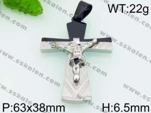 Stainless Steel Cross Pendant - KP53674-JE