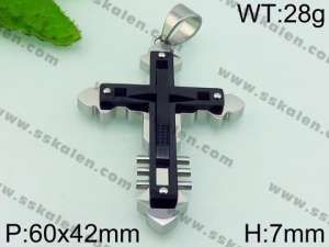 Stainless Steel Cross Pendant - KP54216-JE