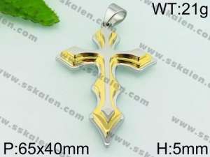 Stainless Steel Cross Pendant - KP54221-JE