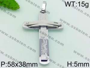 Stainless Steel Cross Pendant - KP54226-JE