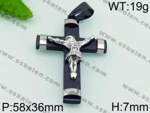 Stainless Steel Cross Pendant - KP54239-JE