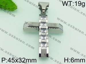 Stainless Steel Cross Pendant - KP54286-JE