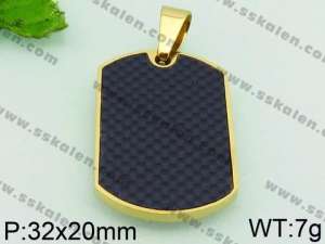 Stainless Steel Gold-plating Pendant - KP54328-JE