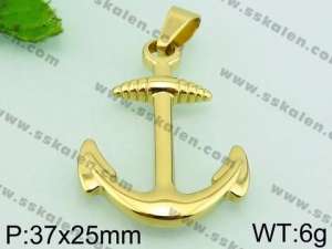 Stainless Steel Gold-plating Pendant - KP54346-JE