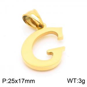 Stainless Steel Gold-plating Pendant - KP54485-CD