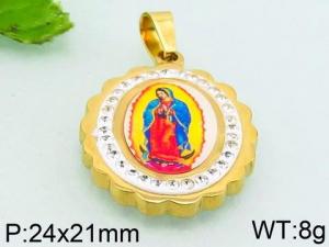 Stainless Steel Gold-plating Pendant - KP54543-KD