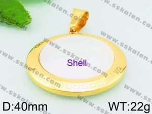 Stainless Steel Gold-plating Pendant - KP54659-K