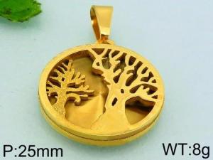 Stainless Steel Gold-plating Pendant - KP54930-KL