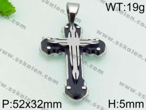 Stainless Steel Cross Pendant - KP54973-JE