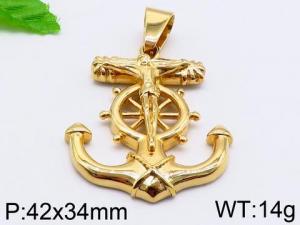 Stainless Steel Gold-plating Pendant - KP56034-LK