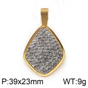 Stainless Steel Gold-plating Pendant - KP56995-Z