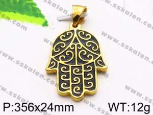 Stainless Steel Gold-plating Pendant - KP56997-Z