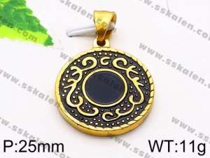 Stainless Steel Gold-plating Pendant - KP57000-Z