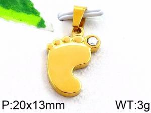 Stainless Steel Gold-plating Pendant - KP57044-Z