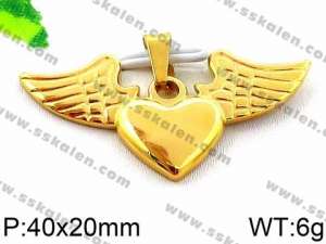 Stainless Steel Gold-plating Pendant - KP57045-Z