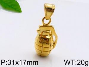 Stainless Steel Gold-plating Pendant - KP57962-THX