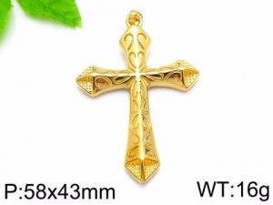 Stainless Steel Cross Pendant - KP58688-TOM