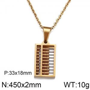 Stainless Steel Gold-plating Pendant - KP59920-JE