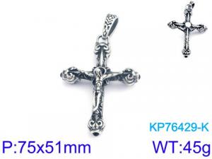 Stainless Steel Cross Pendant - KP76429-K