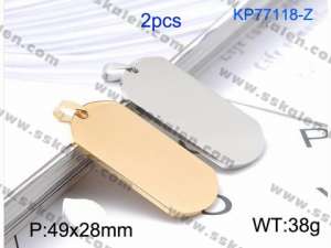 Stainless Steel Gold-plating Pendant - KP77118-Z