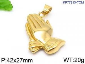 Stainless Steel Gold-plating Pendant - KP77313-TOM