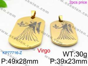 Stainless Steel Gold-plating Pendant - KP77716-Z