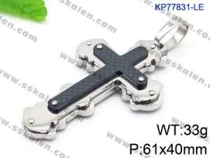 Stainless Steel Cross Pendant - KP77831-LE