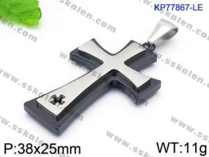 Stainless Steel Cross Pendant - KP77867-LE