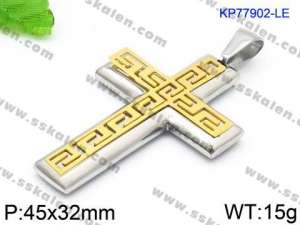 Stainless Steel Cross Pendant - KP77902-LE