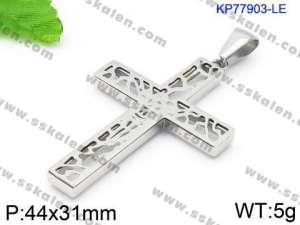 Stainless Steel Cross Pendant - KP77903-LE