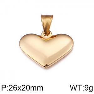 Stainless Steel Gold-plating Pendant - KP77992-Z