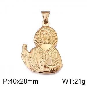 Stainless Steel Gold-plating Pendant - KP78001-Z