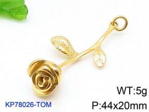 Stainless Steel Gold-plating Pendant - KP78026-TOM