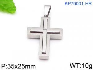 Stainless Steel Cross Pendant - KP79001-HR