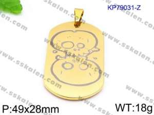 Stainless Steel Gold-plating Pendant - KP79031-Z