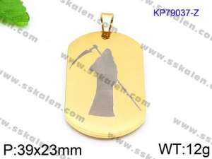 Stainless Steel Gold-plating Pendant - KP79037-Z