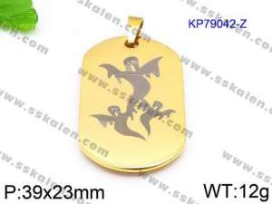 Stainless Steel Gold-plating Pendant - KP79042-Z