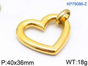 Stainless Steel Gold-plating Pendant - KP79086-Z