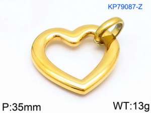 Stainless Steel Gold-plating Pendant - KP79087-Z