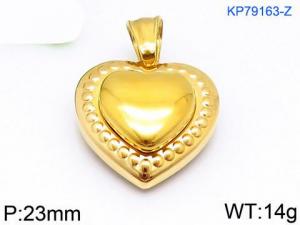 Stainless Steel Gold-plating Pendant - KP79163-Z